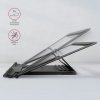 AXAGON STND-L Podstawka do laptopów aluminiowa 10-17,3, 4 regulowane kąty nachylenia